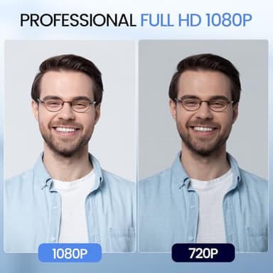 EMEET 1080P Webcam with Microphone, C960 Web Cam, 2 Mics, 90° FOV, USB Type-A & A-to-C Adapter, Plug&Play Computer Camera for Online Calling, Zoom/Teams/Facetime, Switch 2 Camera Support, 2025 Version - Image 2