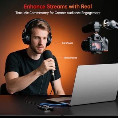 Newhope HDMI Capture Card for Streaming, Full HD 1080P 60FPS Capture USB 3.0 Game Audio Video Capture Card,for Streaming Camera/Xbox/PS4/PS5/Switch/PC - Image 4