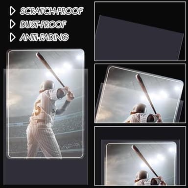 1000 Counts Card Sleeves Top Loaders for Trading Cards, Penny Soft Sleeves Baseball Card Sleeves Protectors Fit for Sports Cards, Football, Game Card - Image 7