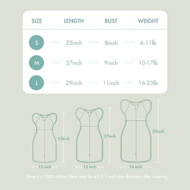 ANYEDDE 2-Pack Baby Transitional Swaddle Sleep Sack - Arms Up Transitional Swaddles with Removable Cuffs & 2-Way Zipper, Gray Stars Design, Breathable Cotton Sleep Sack (6-9 Month) - Image 6