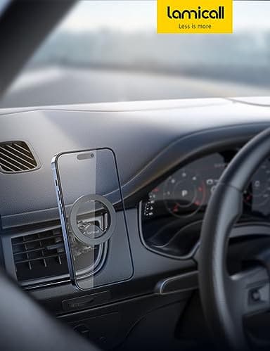 Lamicall for MagSafe Car Mount - [20 Super Magnets] Magnetic Car Phone Mount, Air Vent Phone Holder Car, Hands Free Cell Phone Holder Clip Car Accessories fit iPhone 17 16 15 14 13 Pro Plus Max - Image 7