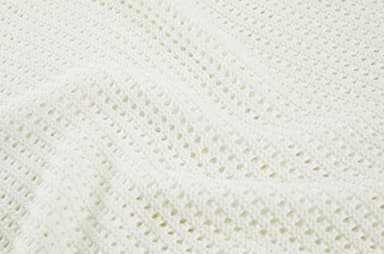FISACE Womens Summer Knit Sweater Tank Tops Round Neck Crochet Hollow Out Sleeveless Casual Crop Shirt White - Image 7