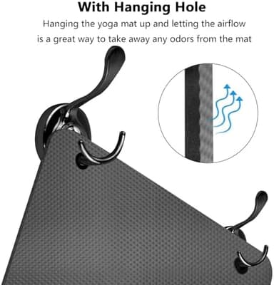 LFS Yoga Mat 72.8" x 31.5" x 2/5 inch Thick With Strap and Bag, Extra Wide Workout Mat for Women and Men, Non Slip Exercise Mat for Home Outdoor Yoga, Pilates, Stretching, Floor & Fitness Workouts - Image 4