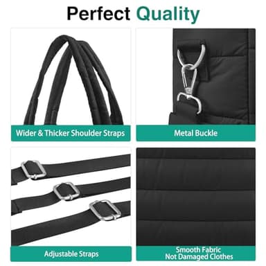 KUBYA Diaper Bag Tote, Baby Diaper Tote Bags Crossbody Hospital Bag Travel Large Mommy Bag, with Silicone Pacifier Case - Image 4