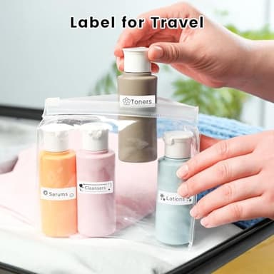 Phomemo D30 Labels, 3/8" X 1 1/2" (12mm X 40mm) 160 Labels/Roll, D30 Label Tape Compatible with D30 Label Printer, Print Master Labels Refill for Home, Kid School Supplies, Black on White, 3 Roll - Image 8