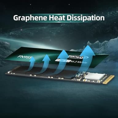 Fikwot FN955 1TB NVMe SSD M.2 2280 PCIe Gen4x4, Up to 7300MB/s, 3D NAND TLC Flash Internal Solid State Drive, Configure SLC Cache, Storage and Memory Expansion for PS5 Laptop Desktop - Image 7