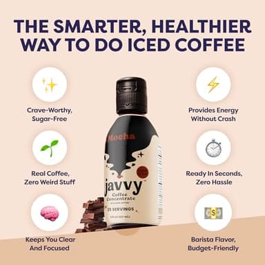 Coffee Concentrate - Cold Brew Coffee, Perfect for Hot or Iced Instant Coffees, Hot Drinks, Cold Brew Concentrate, 35 Servings - Mocha - Image 5