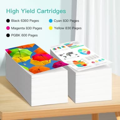 PGI-280XXL CLI-281XXL 5 Color Value Pack Replacement for Canon 280 281 Ink Cartridges Compatible with Printer TR8520 TR8620a TR8620 TR7520 TR8600 TS9120 TS8120 TS6120, PGBK Black Cyan Magenta Yellow - Image 3