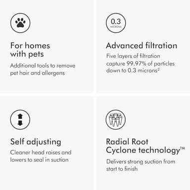 Dyson Ball Animal Total Clean Upright Vacuum, Corded, 290AW, Self-Adjusting Cleaner Head for All Floors, Homes with Pets - Image 6