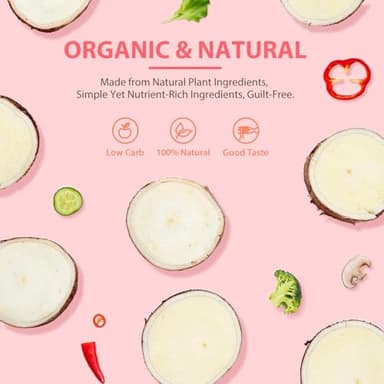 Soeos Konjac Noodles, Organic Shirataki Noodle, Low Calorie, Keto and Paleo Friendly, 3 Variety Noodles, 52.8 Ounce (Pack of 6) - Image 5