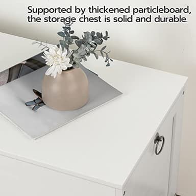 HOOBRO Toy Box, Retro Wooden Look Storage Chest with Safety Hinge, Entryway Storage Bench Supports 220 lb, 39.4 x 15.7 x 18.9 Inches Toy Chest Organizer, Easy Assembly (White) - Image 8