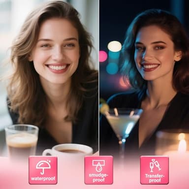 nakido Lip Stain - Lip Stain Peel Off | Waterproof, Transfer-Resistant, Smudge-Proof | Precise Application, One-Peel Finish | Long Lasting Lip Liner Stain for All-Day Color Hold（Coral Pink） - Image 2