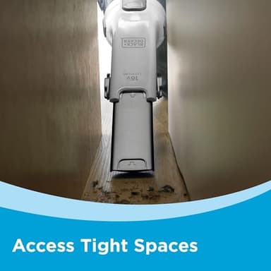 BLACK+DECKER dustbuster AdvancedClean Cordless Handheld Vacuum, Compact Home and Car Vacuum with Crevice Tool (CHV1410L) - Image 8