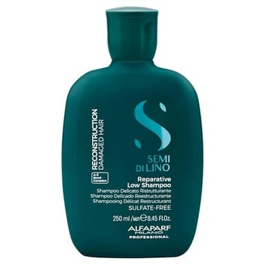 Alfaparf Milano Semi di Lino Reconstruction Reparative Shampoo and Mask Set - Sulfate Free Shampoo and Hair Mask for Damaged Hair - Repairs, Reconstructs, Strengthens - Adds Shine and Softness - Image 2