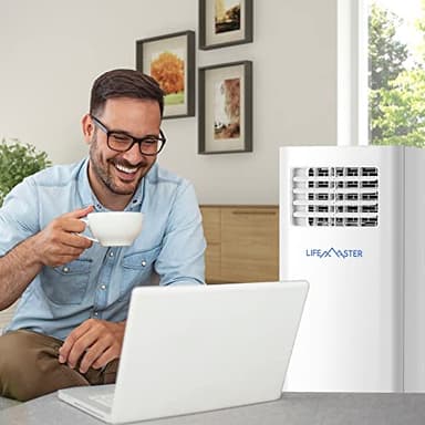 LifeMaster 12,000 BTU Portable Air Conditioners, Room Air Conditioner with Digital Remote for Room up to 500 Sq.Ft, 3-in-1 Portable AC Unit with with Installation Kit for Home/Office/Dorms - Image 7