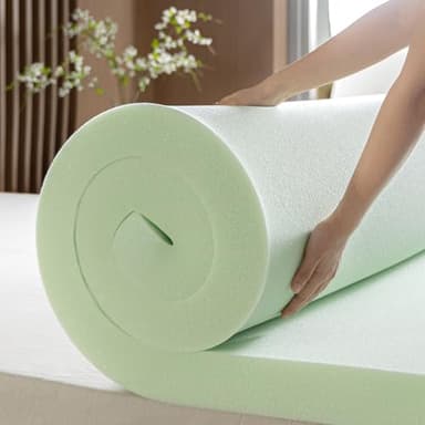 ZINUS 3 Inch Green Tea Memory Foam Mattress Topper, Smaller, More Convenient WonderBox Packaging, Pressure-Relieving Layers, CertiPUR-US Certified, Queen - Image 5