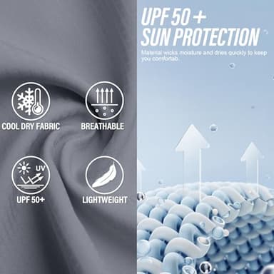 Women's UPF 50+ Long Sleeve UV Sun Protection Shirts, Fishing Hiking Travel Shirt,Breathable and Fast Dry(5071,Dark Grey,L) - Image 8