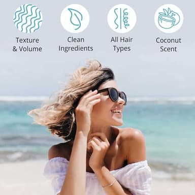 Sea Salt Spray for Textured Beach Waves & Volume - USA Made with Organic Ingredients, Texturing and Volumizing Spray for Fine Hair for Men & Women - Image 3