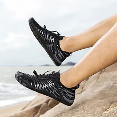 EWUHA Hike Barefoot Shoes Womens Mens Footwear for Walking,Barefoot Shoe with Wide Toe Box,Healthy & Non-Slip,Breathable Barefoot Vitality Water Shoes for Women,Beach Pool Swim Shoe for Men (Unisex) - Image 2