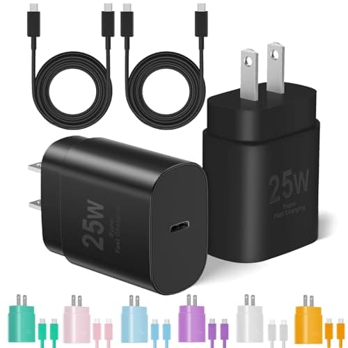 Type C Charger Fast Charging for iPhone 17 16 15, 2Pack [10FT&6FT] Long USB C Cable with 25W Phone Super Fast Charger Block Compatible with Galaxy S25/S24/Plus/Ultra,iPhone 15/16/17/Air/Plus/Pro Max - Image 1