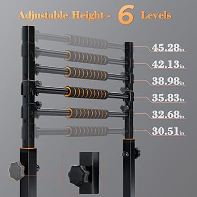 Sportsroyals Adjustable Dip Bar Station, Heavy Duty Parallette & Parallel Bars, 400LBS Stable Dip Stands for Home Gym, Calisthenics & Upper Body Workout Equipment - Image 3