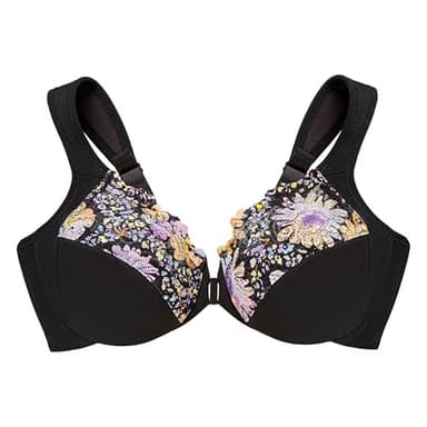 Glamorise Full Figure Plus Size Wonderwire Front-Closure Bra Underwire #1245 - Image 4