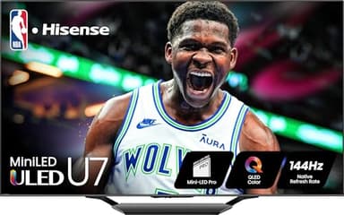 Hisense 65-Inch Class U7 Series Mini-LED ULED 4K UHD Google Smart TV (65U7N, 2024 Model) - QLED, Dolby Vision IQ, Dolby Atmos, Full Array Local Dimming, 144Hz Game Mode Pro, VRR, Alexa Compatibility - Image 1