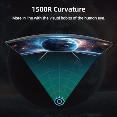 KTC 32 Inch 240Hz Curved Gaming Monitor, FHD 1080P 1500R HDR Gaming PC Monitor, FreeSync, Ultra-Fast 1ms Monitor for Gamer, 3500:1 Contrast, HDMI 2.0 x 2, DisplayPort 1.4 & USB 2.0, H32S17F - Image 5
