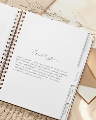 Beautiful Boho Wedding Planner Book and Organizer - Enhance Excitement and Makes Your Countdown Planning Easy - Unique Engagement Gift for Newly Engaged Couples, Future Brides and Grooms,9 X 11 inches - Image 7