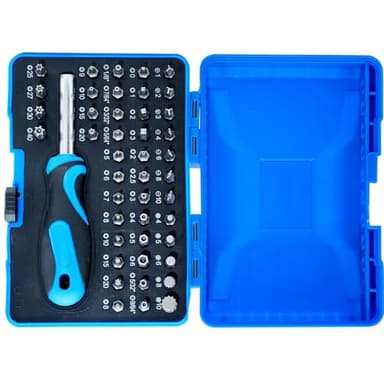 InPower 45 Pcs Screwdriver Bit Set with Magnets Included Storage Case and Bit Holder Driver - Image 1