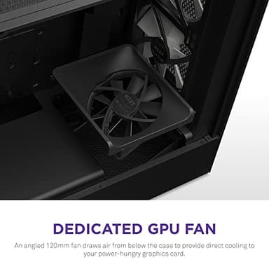 NZXT H510 Elite - CA-H510E-B1 - Premium Mid-Tower ATX Case PC Gaming Case - Dual-Tempered Glass Panel - Front I/O USB Type-C Port - Vertical GPU Mount - Integrated RGB Lighting - Black - Image 5