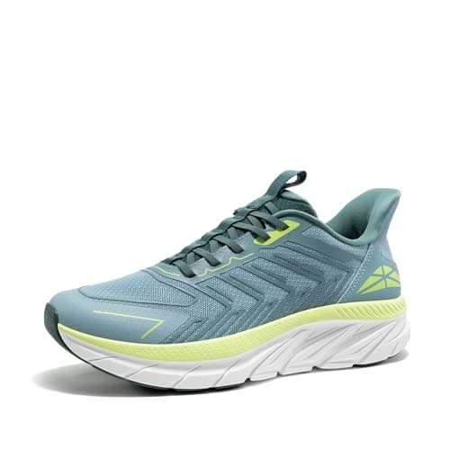 ALLSWIFIT Men's Slip On Walking Shoes Running Comfortable Tennis Breathable Non Slip Athletic Gym Workout Cross Training Fashion Sneakers,Size 11,Blue Green,SARR034M - Image 1