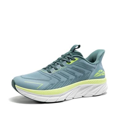 ALLSWIFIT Men's Slip On Walking Shoes Running Comfortable Tennis Breathable Non Slip Athletic Gym Workout Cross Training Fashion Sneakers,Size 11,Blue Green,SARR034M - Image 1