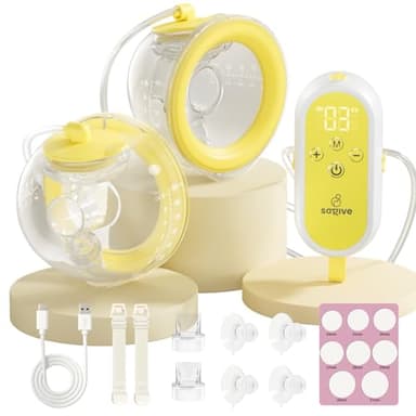 Hands Free Breast Pump | Super Light Wearable Breastfeeding Pump, 40kPa Strong Suction, 3 Modes 9 Levels, 150Min Battery Life, Portable Electric Milk Pump with 21/24/27mm Flanges for Nursing Moms - Image 1