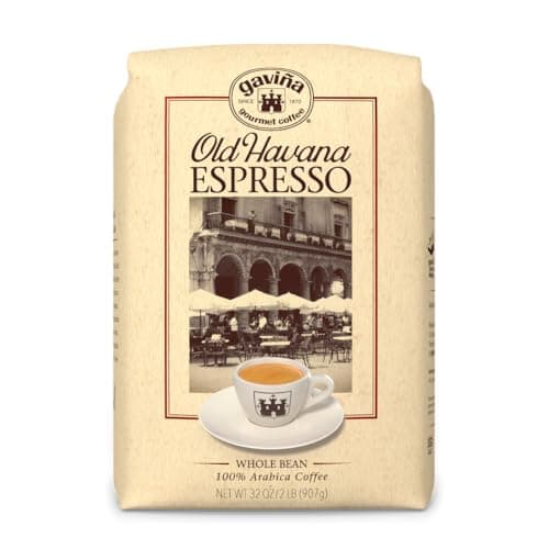 Gaviña Old Havana Espresso Whole Bean Coffee – Medium-Dark Roast, 100% Arabica, Nutty and Sweet Flavor, Great for Espresso Machines and Moka Pots, 32 oz Bag - Image 1