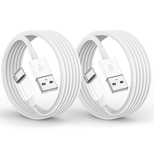 Ailawuu Car Carplay Charger Cable for iPhone 16/15 Plus/Pro/Pro Max,USB A to USB C Cable 3FT 2Pack,Car Fast Charging Cord for iPad 10th, iPad Pro 12.9/11,iPad Air 5th/4th(White) - Image 1