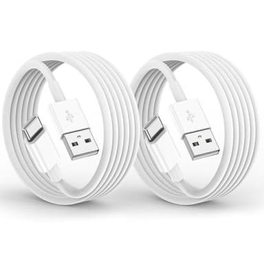 Ailawuu Car Carplay Charger Cable for iPhone 16/15 Plus/Pro/Pro Max,USB A to USB C Cable 3FT 2Pack,Car Fast Charging Cord for iPad 10th, iPad Pro 12.9/11,iPad Air 5th/4th(White) - Image 1