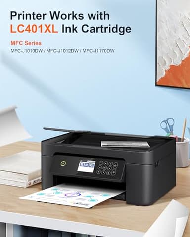 E-Z Ink Pro LC401XL LC401 Compatible Ink Cartridges Replacement for Brother LC401XL LC 401 XL to use with MFC-J1010DW MFC-J1012DW MFC-J1170DW (Black Cyan Magenta Yellow, 4 Pack) - Image 2