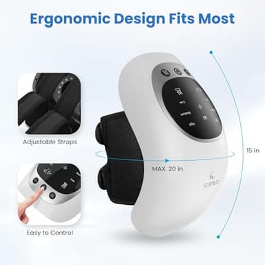 CuPiLo Knee Massager with Heat - HSA Eligible,Heating and Vibrating Pain Relief Knee Massager for Arthritis,Swelling Stiff Joints and Muscles Injuries,Ideal Gift for Her,Him - Image 7