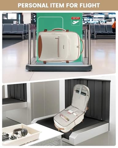 LOVEVOOK 40L Travel Backpack for Women Men,Waterproof Airline Approved Carry On Luggage Travel Essentials,TSA Carry On Backpack Personal Item Travel Bag Suitcase with 3 Packing Cubes,Weekender,Daypack - Image 4