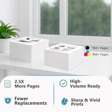 902 XL Ink Cartridges Combo Pack Replacement for HP 902XL Fit for OfficeJet 6978 6968 6958 6970 6960 6975 6962 6950 6954 6951 6956 6961 6963 6964 Printers HP902 HP902XL Black Cyan Magenta Yellow - Image 3