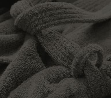 ARC HOME 100% Cotton Terry Bathrobe for Women & Men, Luxury Spa & Hotel-Style Terry Cloth Unisex Robe With Shawl Collar - Charcoal Grey - Image 5