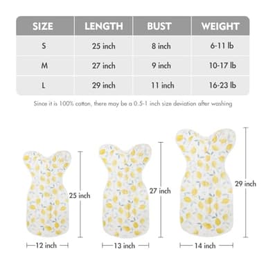 ANYEDDE Baby Swaddle Sleep Sacks 0-3 Months - Transitional Swaddles Bag with Arms Up Design, Newborn Sleep Sack, Nursery Swaddling Blankets, Infants, Breathable Soft(Small) - Image 6