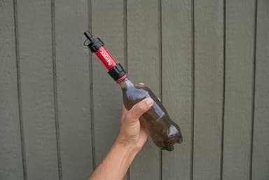 Sawyer Products SP1204 Mini Water Filtration System, Filter and Cleaning Plunger only, 4-Pack, Red - Image 2