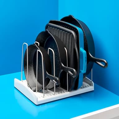 YouCopia StoreMore Cookware Rack with Tall Steel Wires, Adjustable Pan and Lid Organizer for Kitchen Cabinet Storage, Classic Edition - Image 8