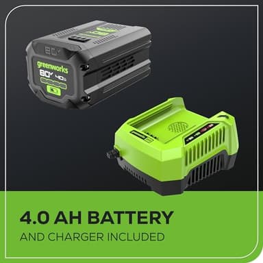 Greenworks 80V 21" Brushless Cordless (Push) Lawn Mower (75+ Compatible Tools), 4.0Ah Battery and 60 Minute Rapid Charger Included - Image 10