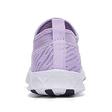 ALEADER Kids Water Shoes Xdrain Aqua Shoes for Girls Quick Dry Lightweight Swim Shoes Purple/Pink 1 M US Little Kid - Image 7
