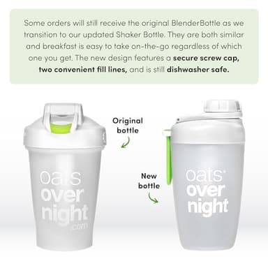 Oats Overnight Party Variety Pack - High Protein, High Fiber Breakfast Protein Shake - Gluten Free Oatmeal, Non GMO Oatmeal - Cookies & Cream, Coconut Cream Pie & More Flavors (8 Pack + Shaker Bottle) - Image 4