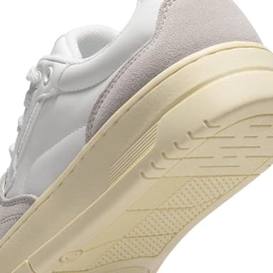 DREAM PAIRS Women's Fashion Walking Skateboard Court Sneakers Comfortable Low-Top Lace-Up Non-Slip Retro Vintage Casual Classic Athletic Shoes,Size 10,White/Grey,DWUMFN2505 - Image 6