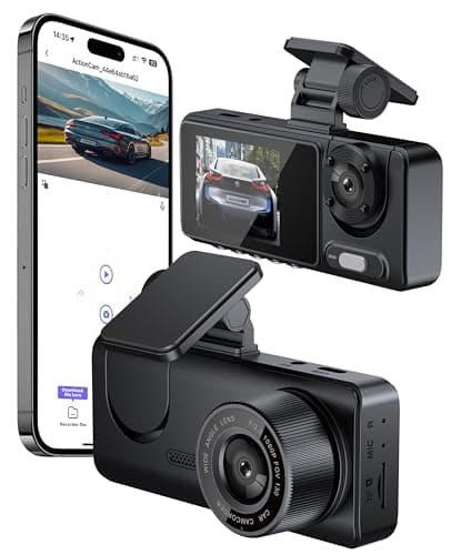 Dash Cam for Car, Front Dual Channel Dash Cam WiFi, Dash Camera for Cars 2.0" IPS Screen, App Control, G-Sensor, Loop Recording, 170° Wide Angle, Night Vision, Parking Mode - Image 1